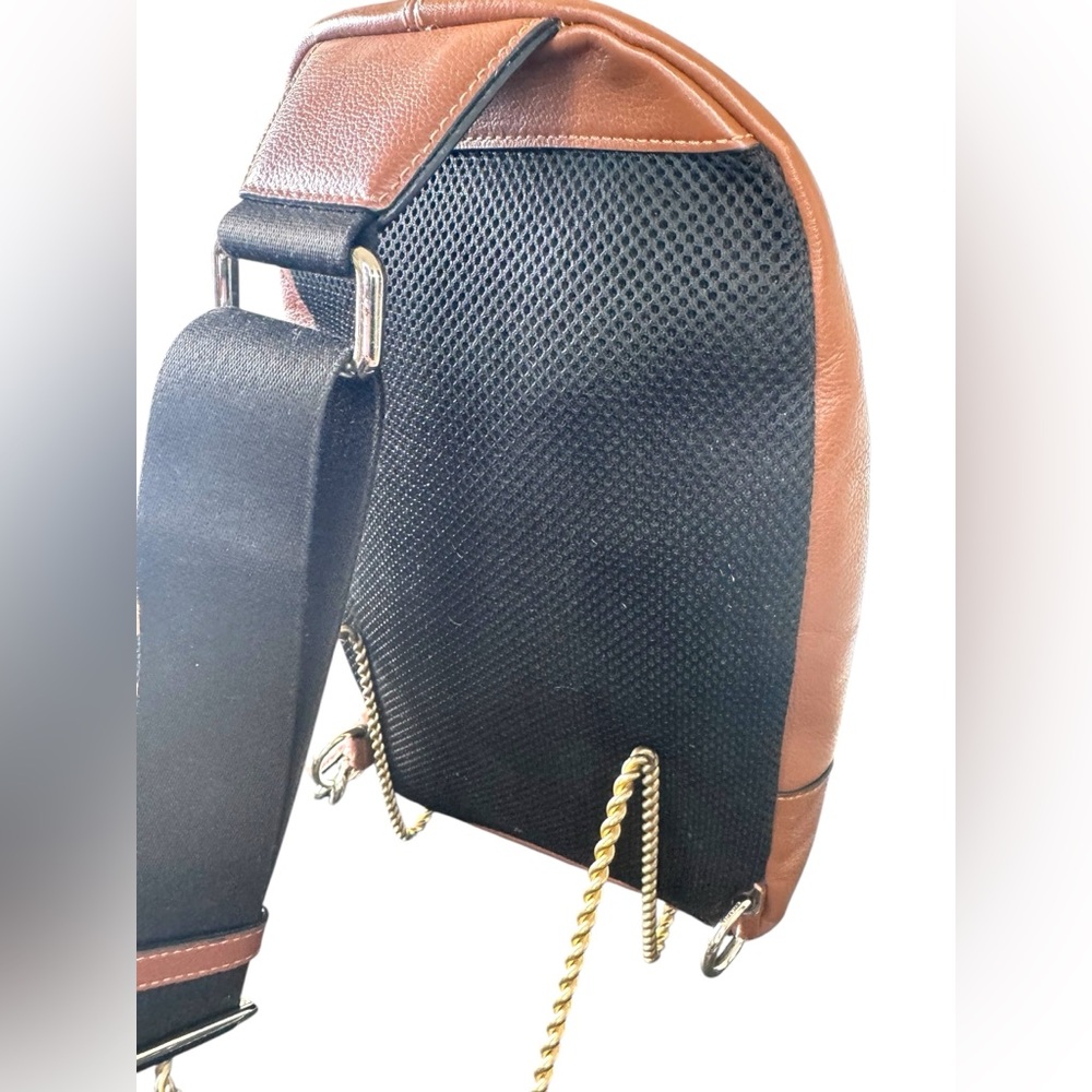 Coach Charles Varsity Leather Sling - Picture 4 of 8